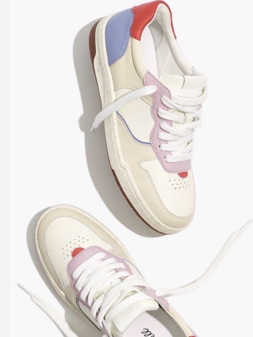 Madewell Court Sneakers in Color Block Size 6